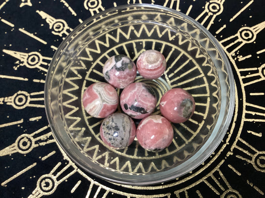 Rhodochrosite Sphere Crystal Balls - Medium