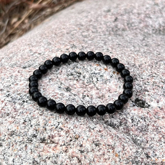 Elastic Bracelets - Black Onyx