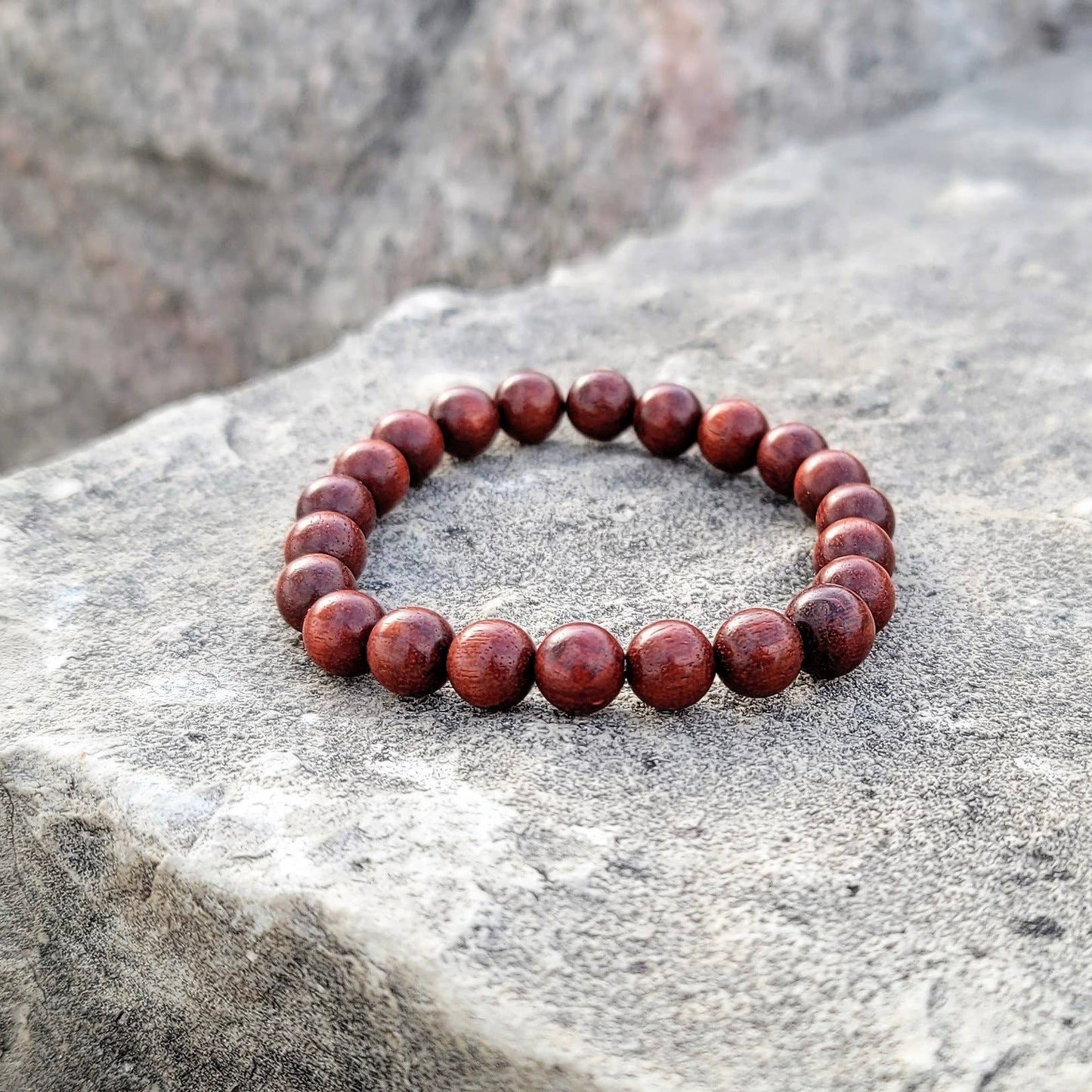 Elastic Bracelets - Red Sandalwood