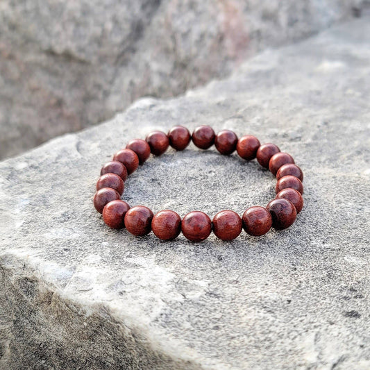 Elastic Bracelets - Red Sandalwood
