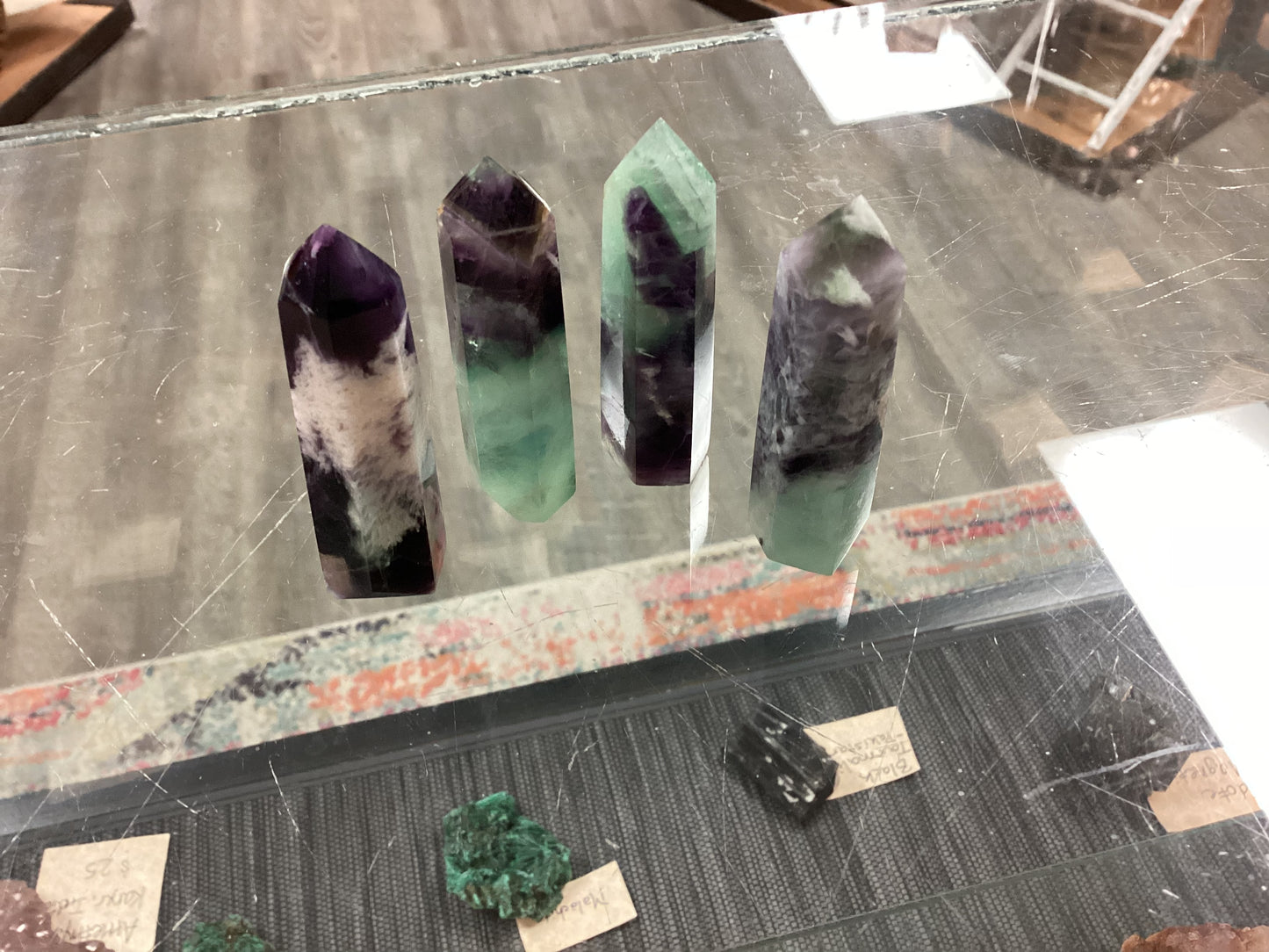 Feather Fluorite Obelisk Point - Small