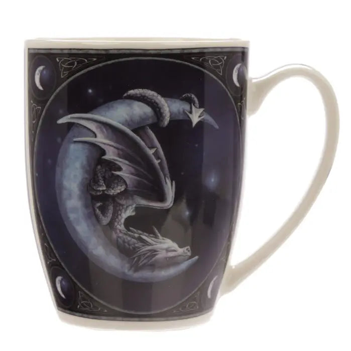 Lisa Parker Sweet Dreams Dragon and Moon Porcelain Mug
