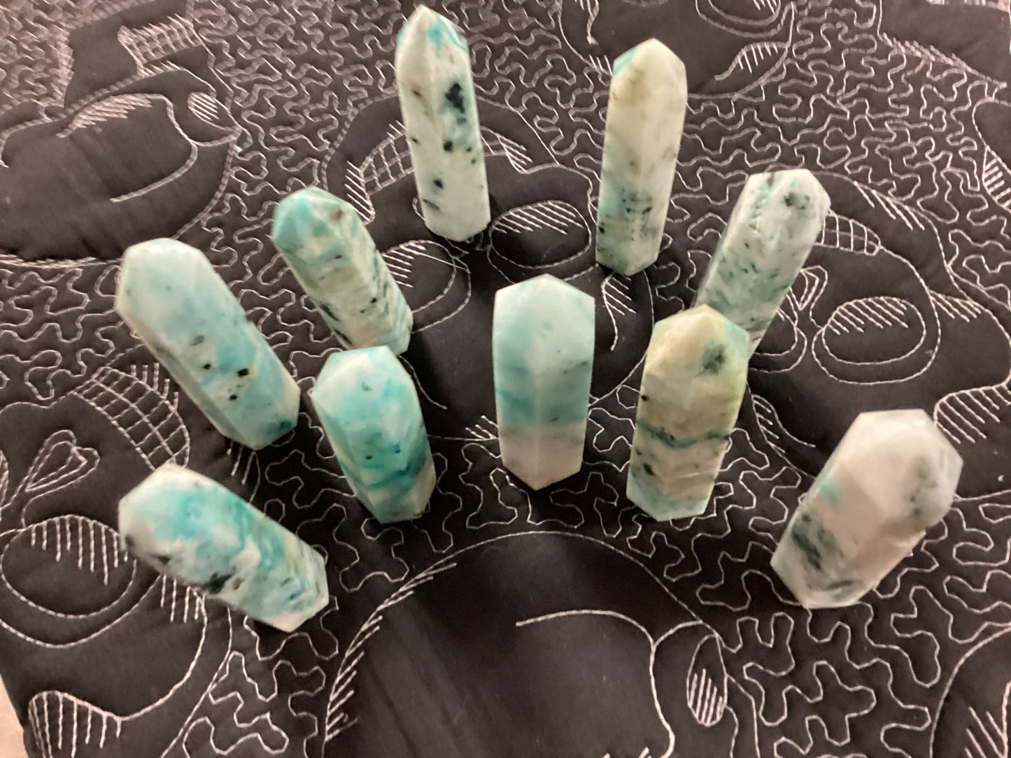 Phoenix Stone/Chrysocolla Obelisk Tower Point