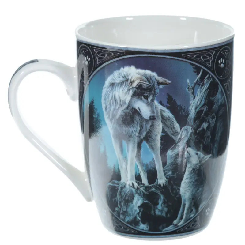 Lisa Parker Guidance Wolf Design Porcelain Mug