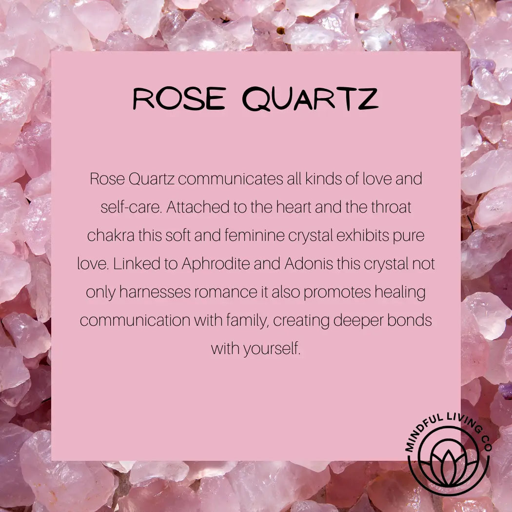 Crystal Clear Column Insert Refill - Rose Quartz