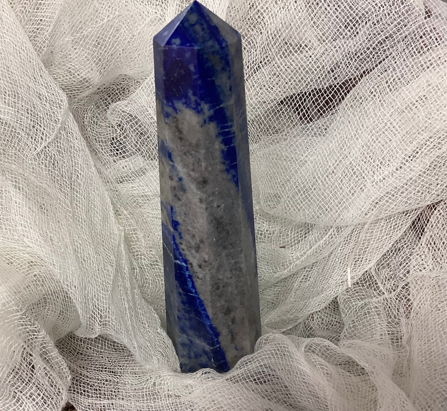 Lapis Lazuli Faceted Point