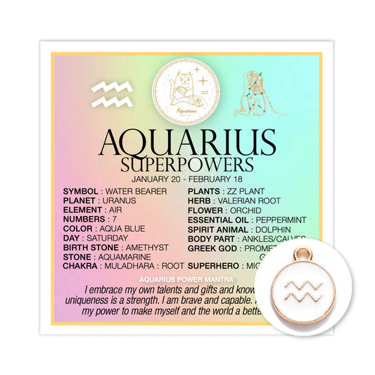 Superpowers Charm - Aquarius