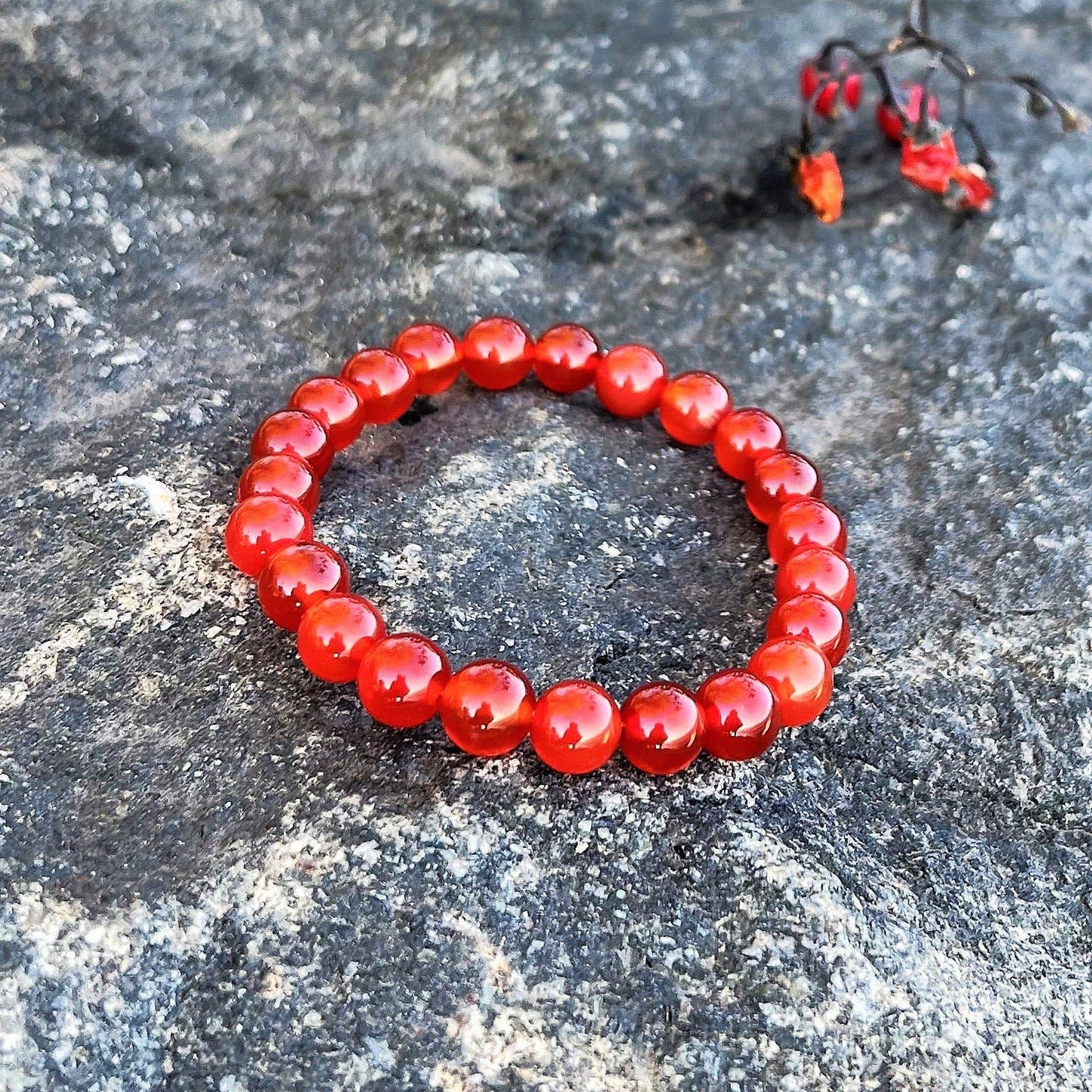 Elastic Bracelet - Carnelian