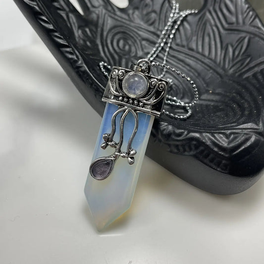 Faerie Gemstone Necklace - Opalite
