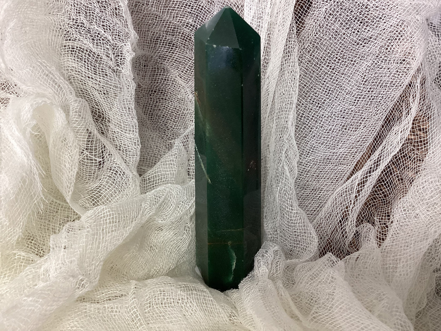 Green Aventurine Faceted Point