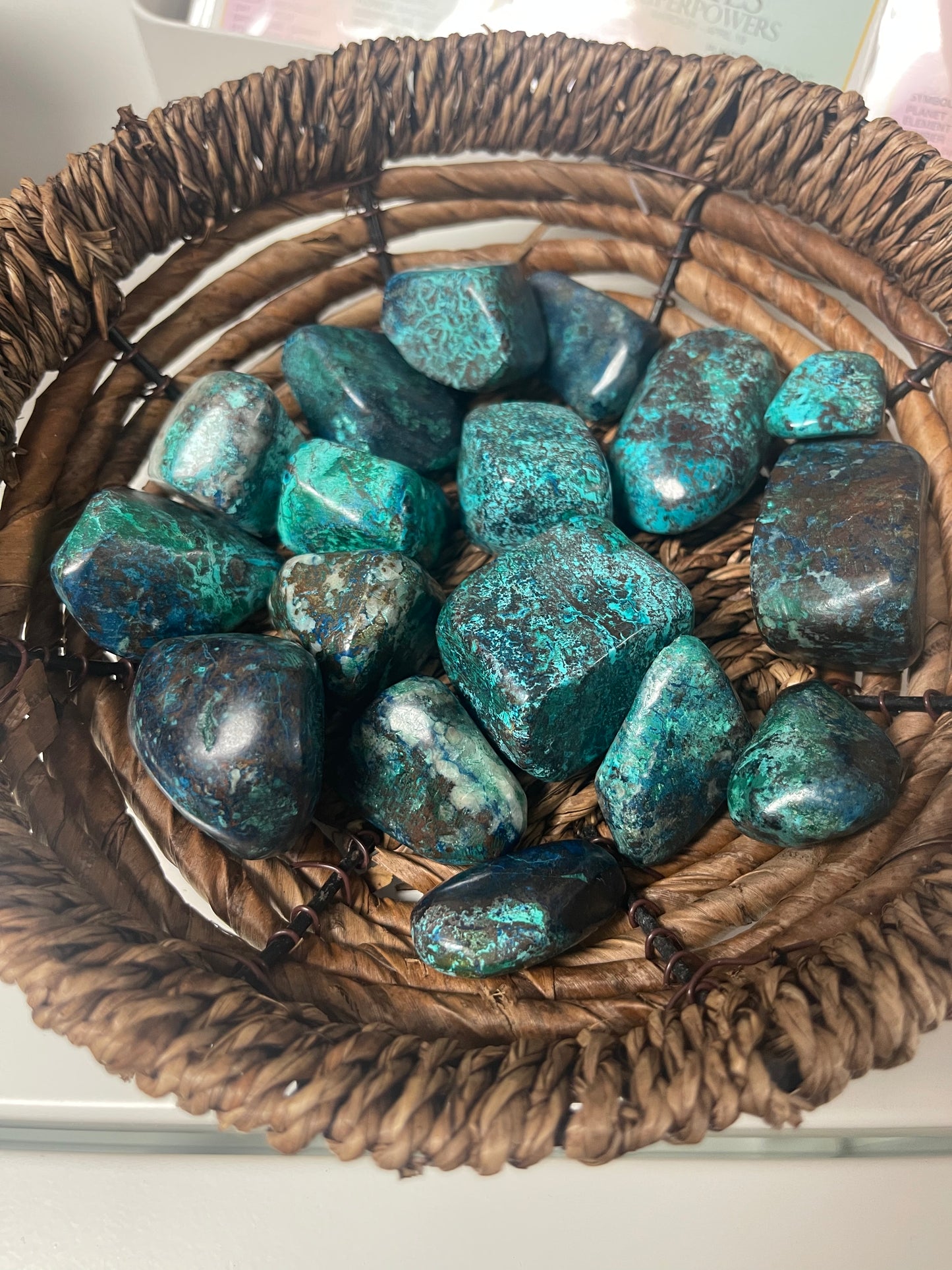 Tumbled Shattuckite