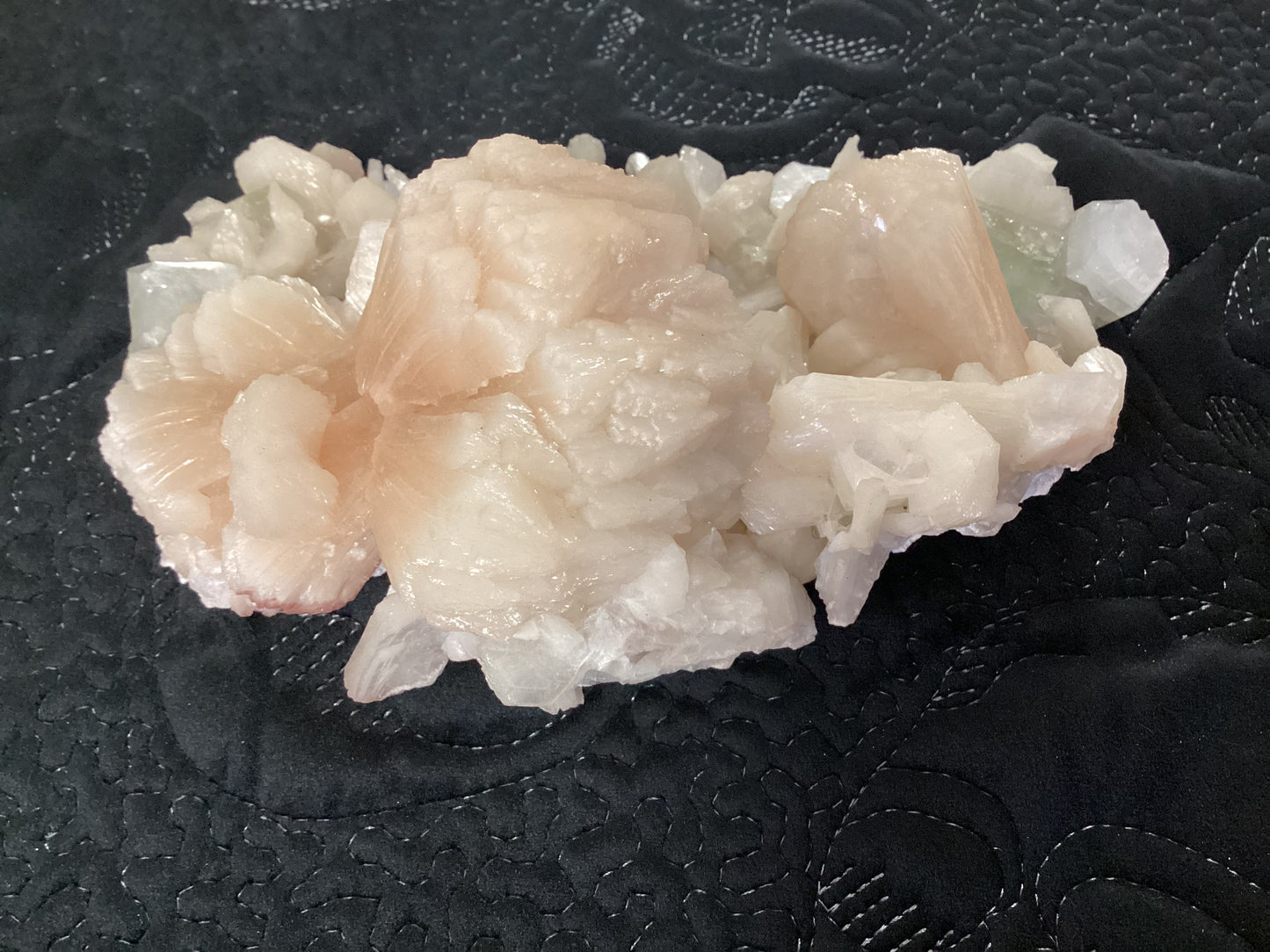 Green Apophyllite Stilbite - Large