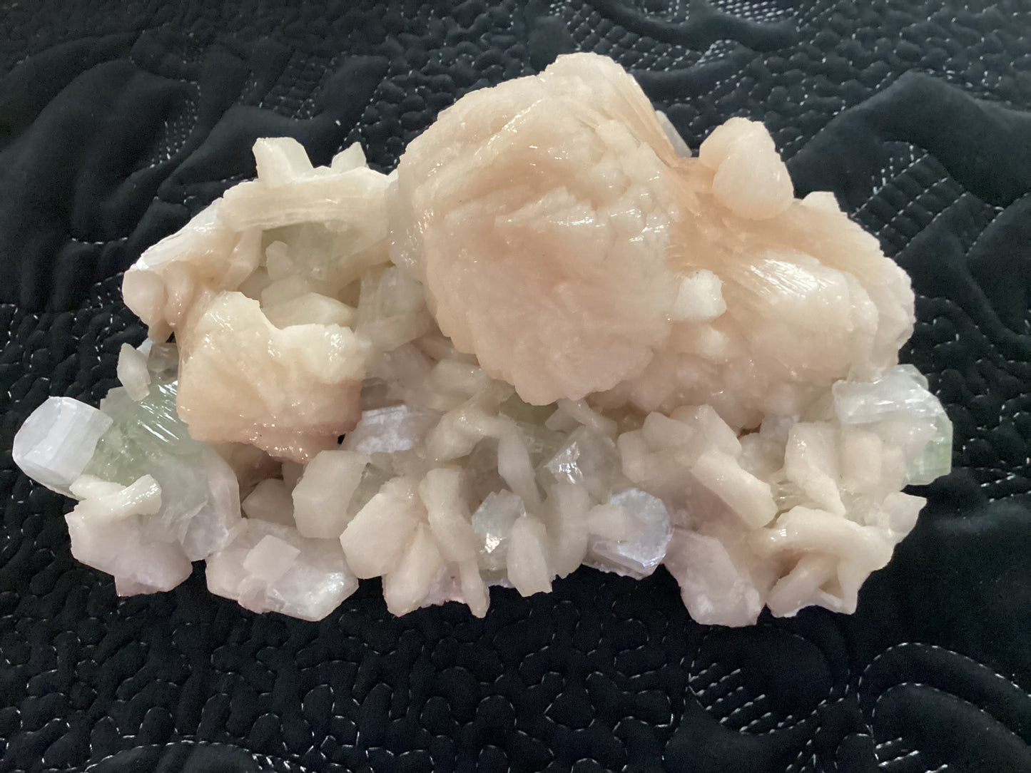 Green Apophyllite Stilbite - Large