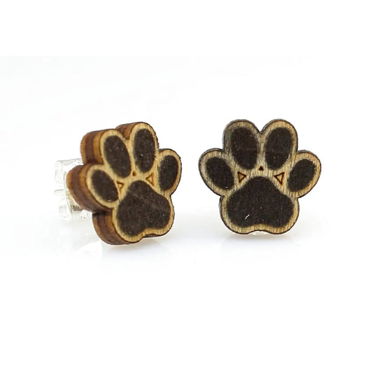 Puppy Paw Stud Earrings