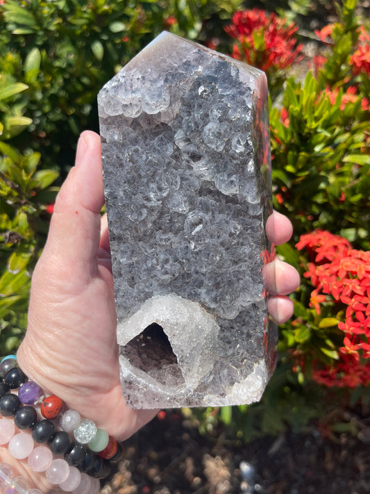 Druzy Agate Tower - Large