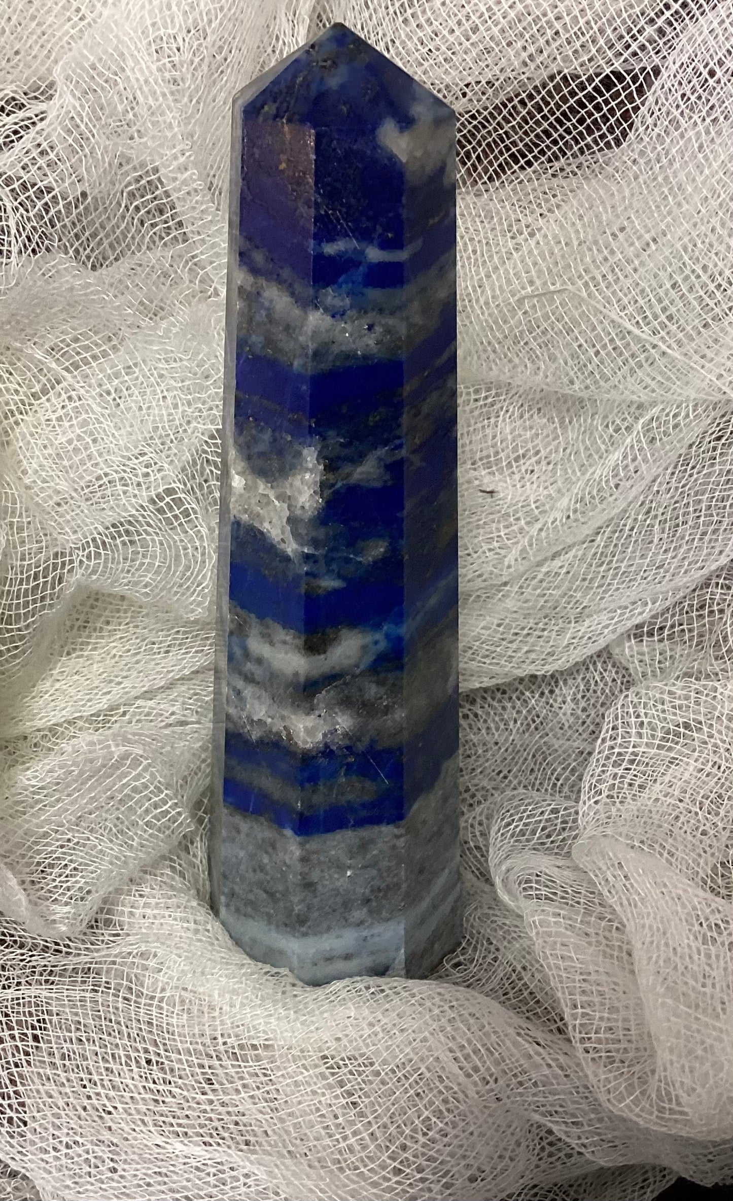 Lapis Lazuli Faceted Point