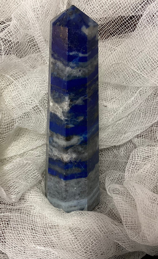 Lapis Lazuli Faceted Point