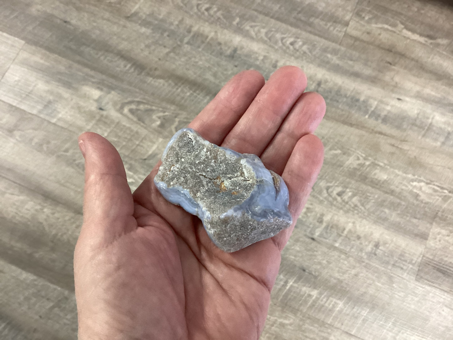 Blue Lace Agate Crystal - Larger Stone