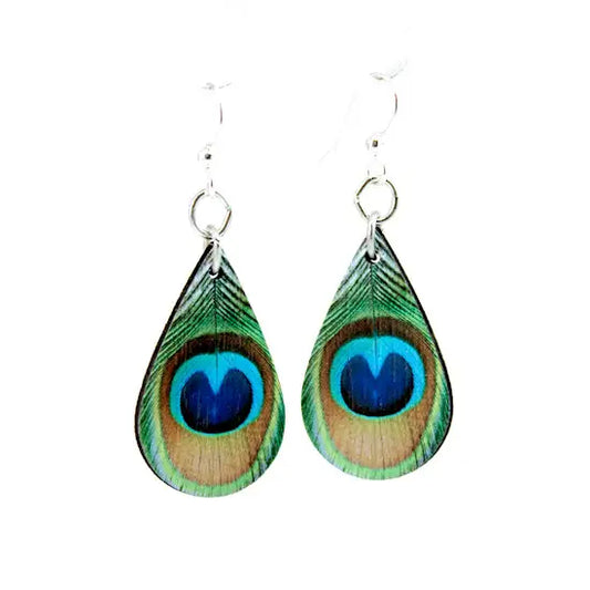 Peacock Feather Earrings