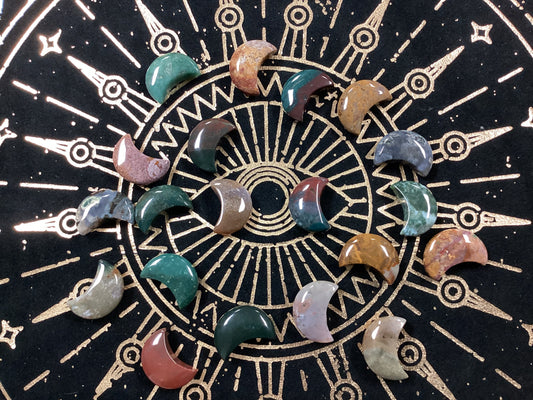 Ocean Jasper Crystal Moons