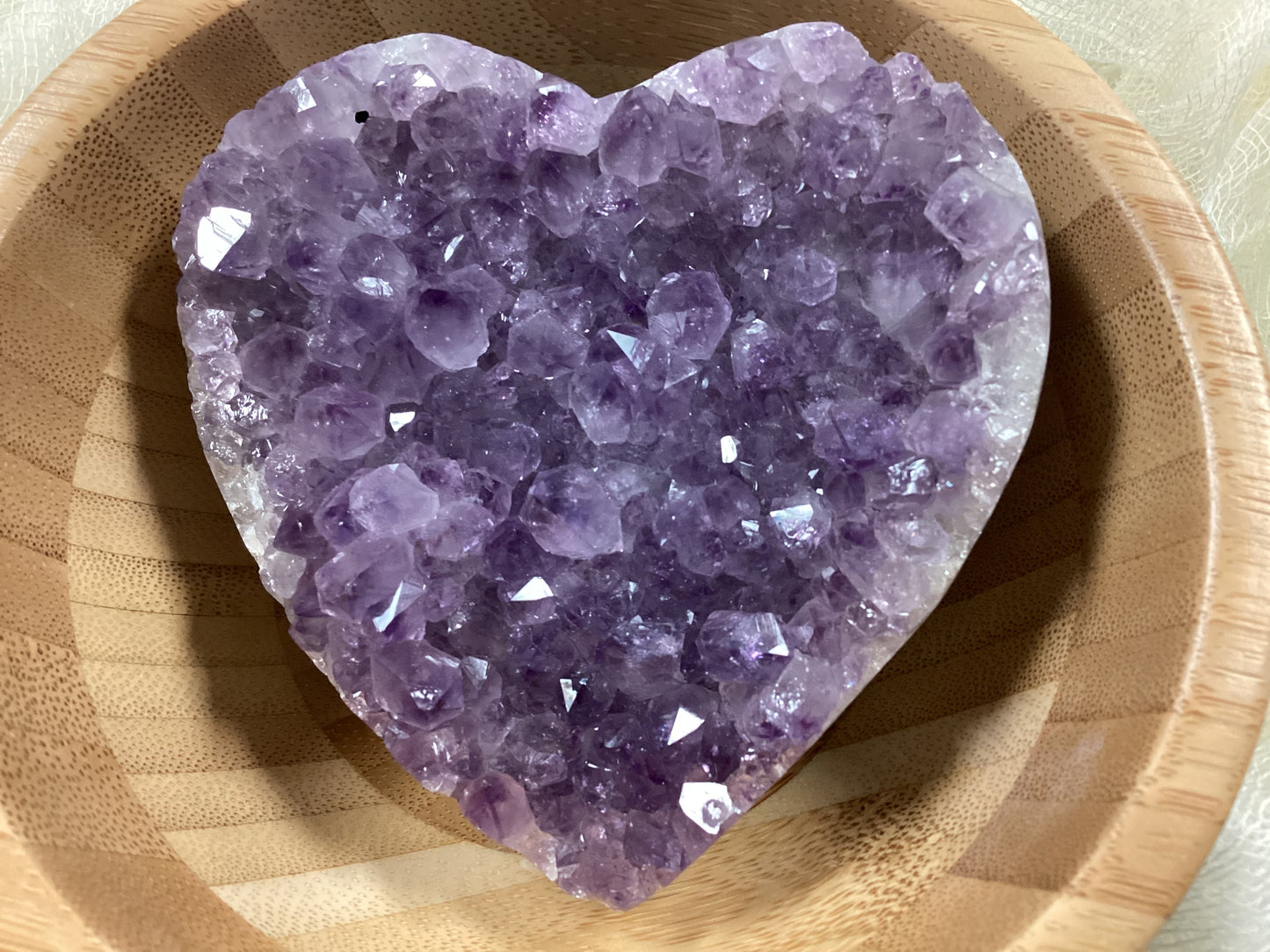 Amethyst Druzy Heart