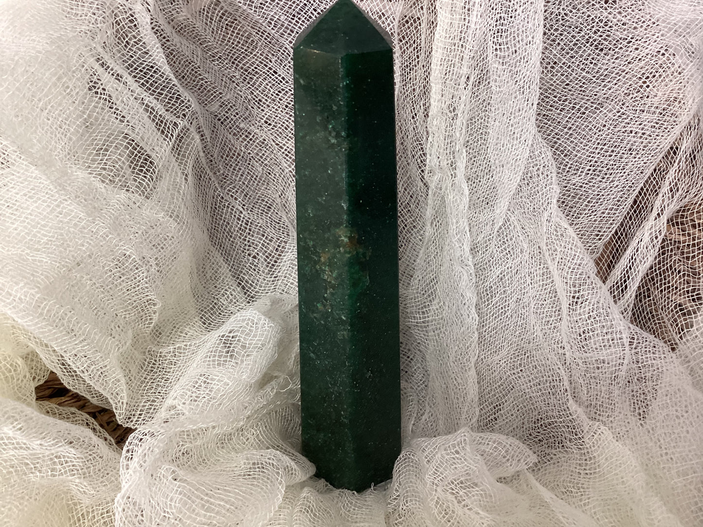 Green Aventurine Faceted Point