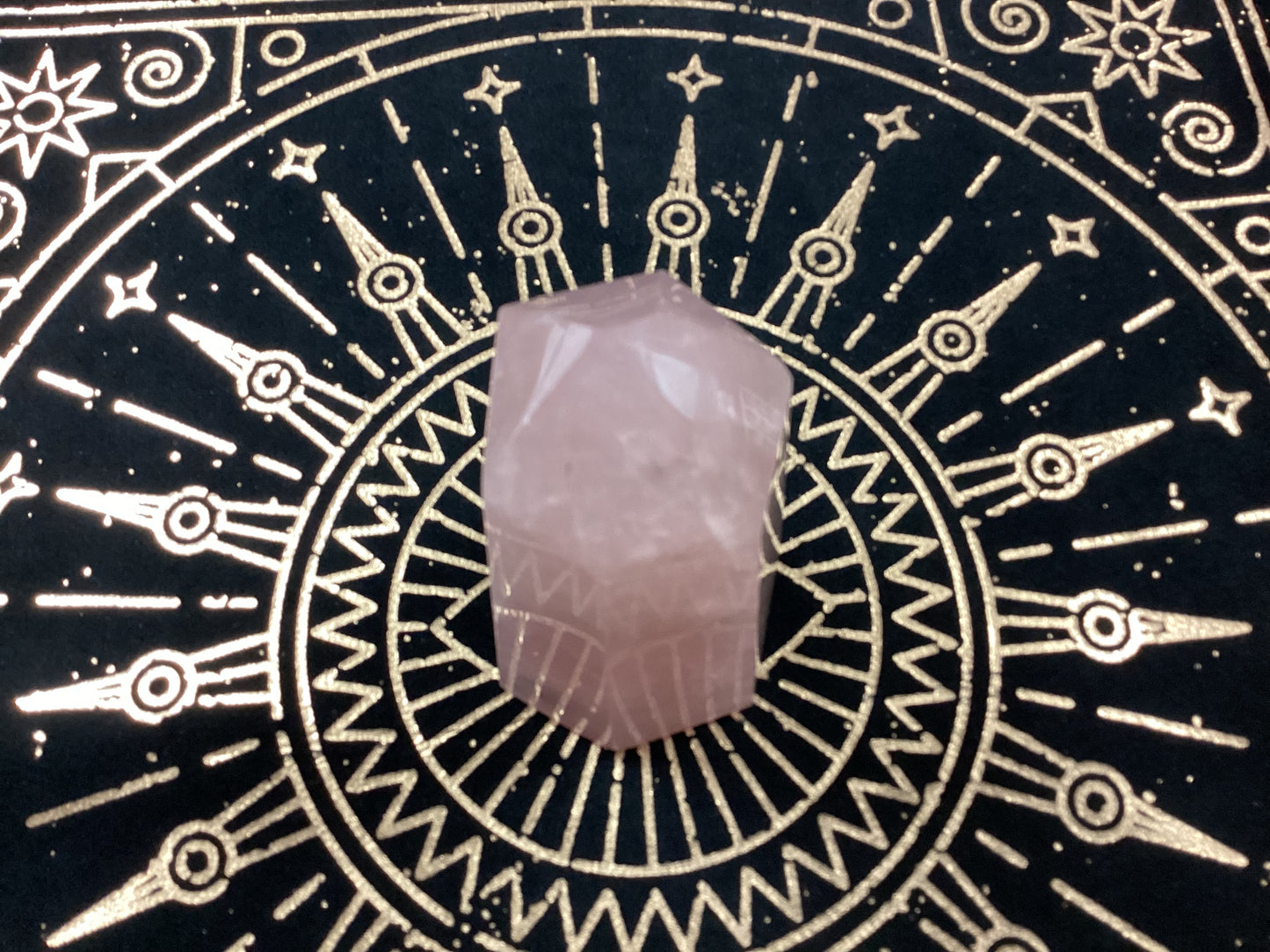 Rose Quartz Tower Faceted - Extra Large