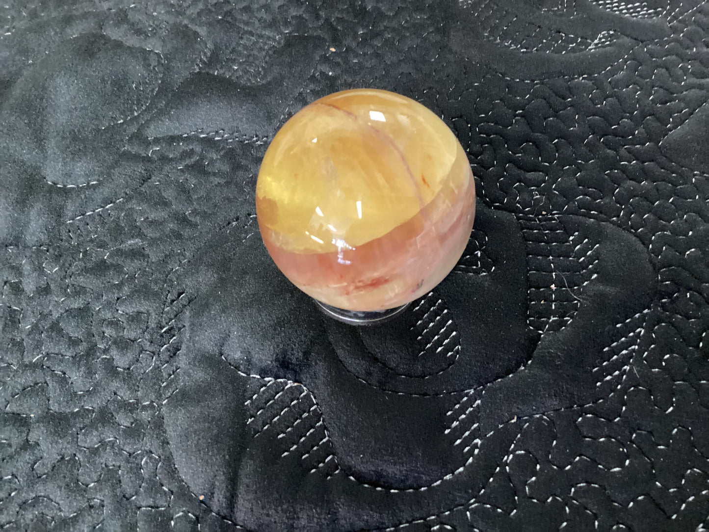 Yellow Fluorite Sphere