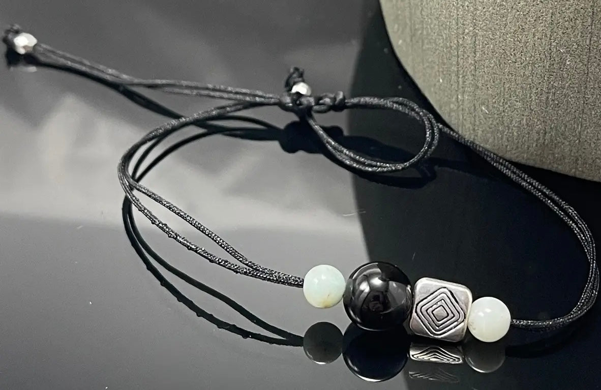 Intent Gems - Amazonite & Black Onyx Bracelet