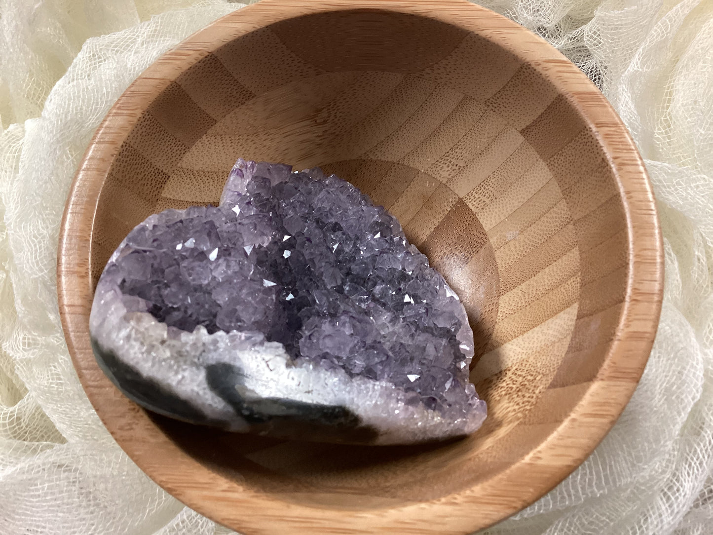 Amethyst Druzy Heart