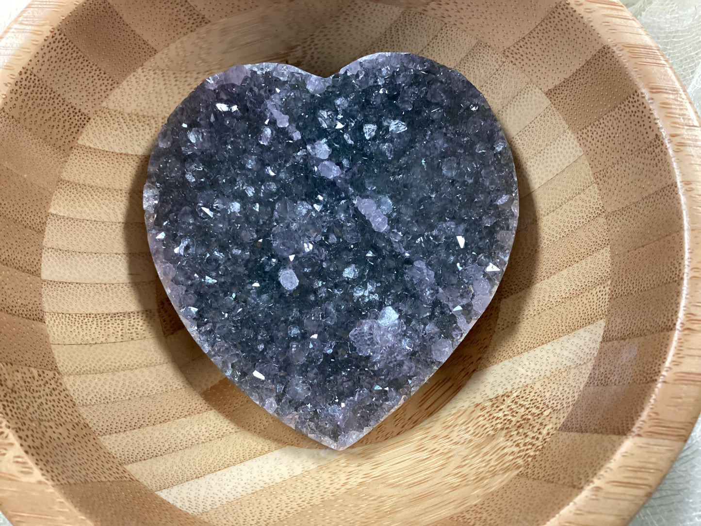 Amethyst Druzy Heart