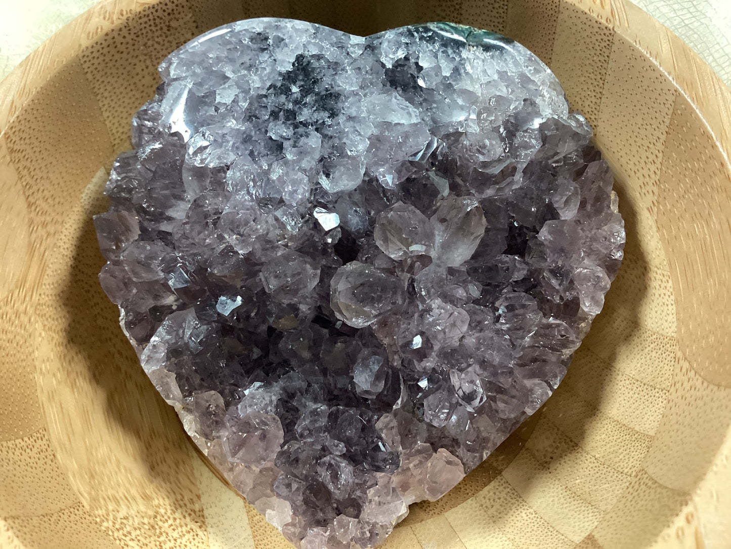 Amethyst Druzy Heart