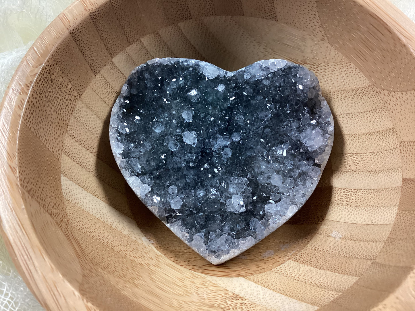 Amethyst Druzy Heart