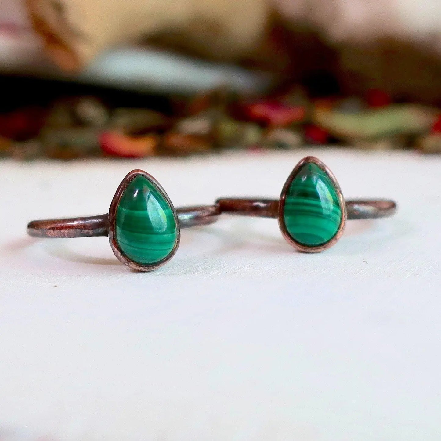 Malachite Copper Ring | Malachite Ring