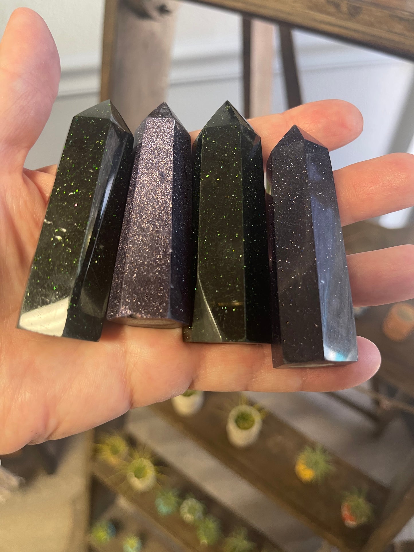 Blue or Green Goldstone Towers