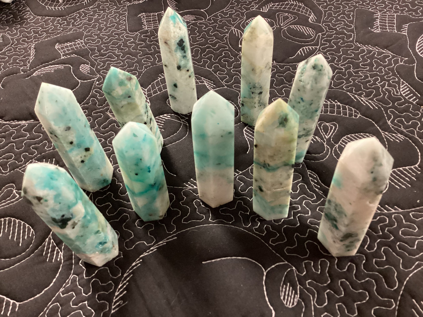 Phoenix Stone/Chrysocolla Obelisk Tower Point