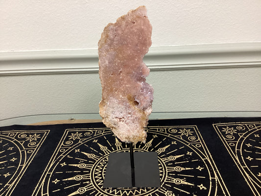 Pink Amethyst Slice on Stand