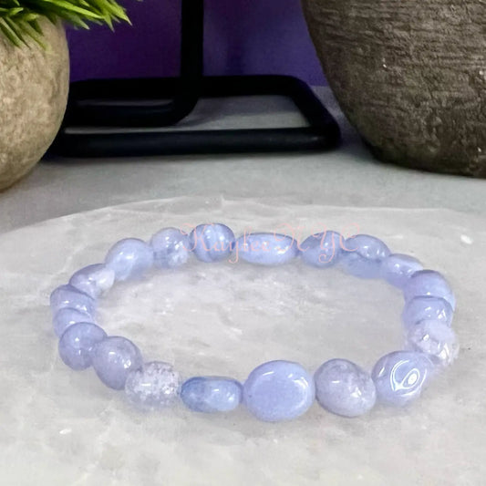 Elastic Bracelets - Blue Lace Agate