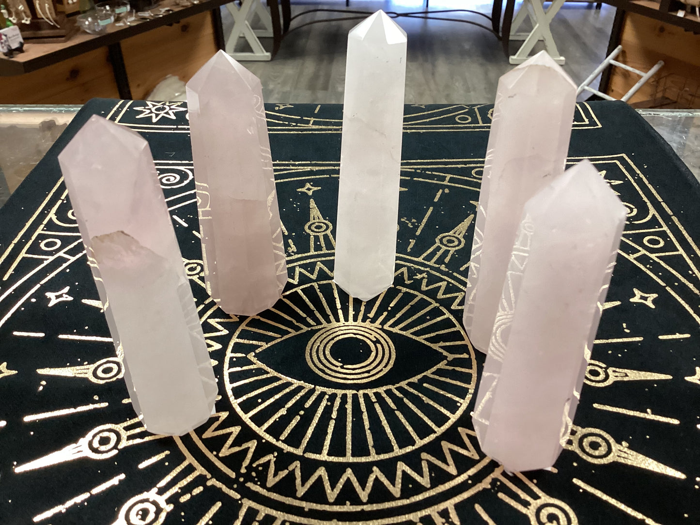 Rose Quartz Tower Obelisk - Medium