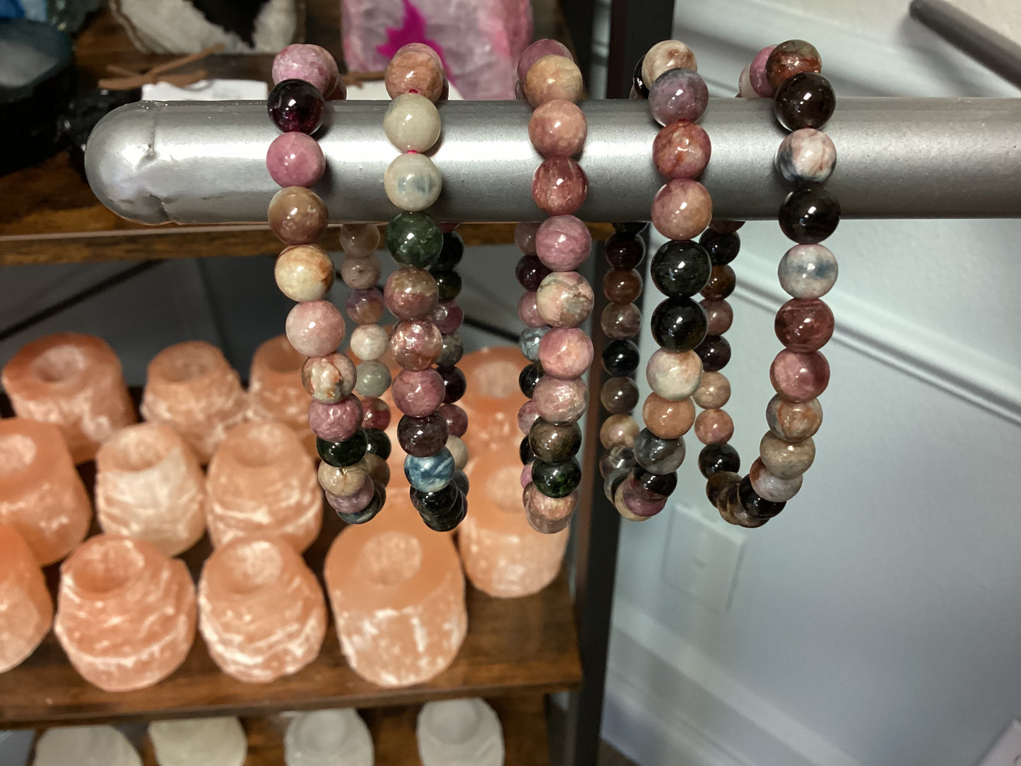 Elastic Bracelet - Watermelon Tourmaline