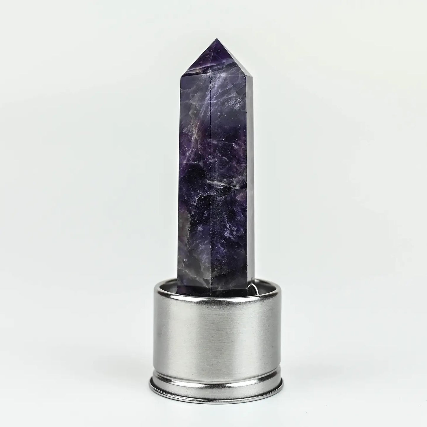 Crystal Clear Water Bottle with Amethyst Wand Insert