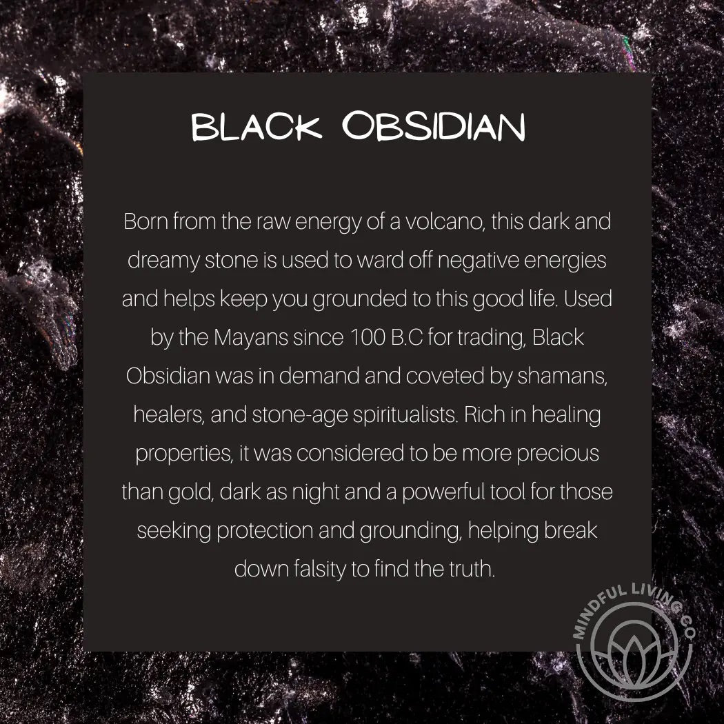 Crystal Clear Water Bottle with Black Obsidian Stones