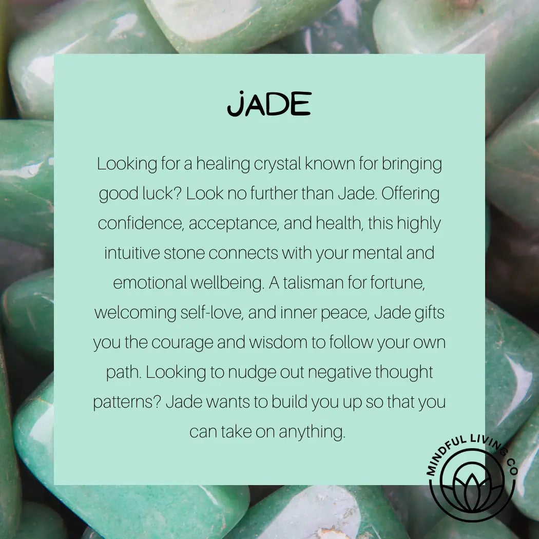 Crystal Clear Water Bottle with Jade Stones