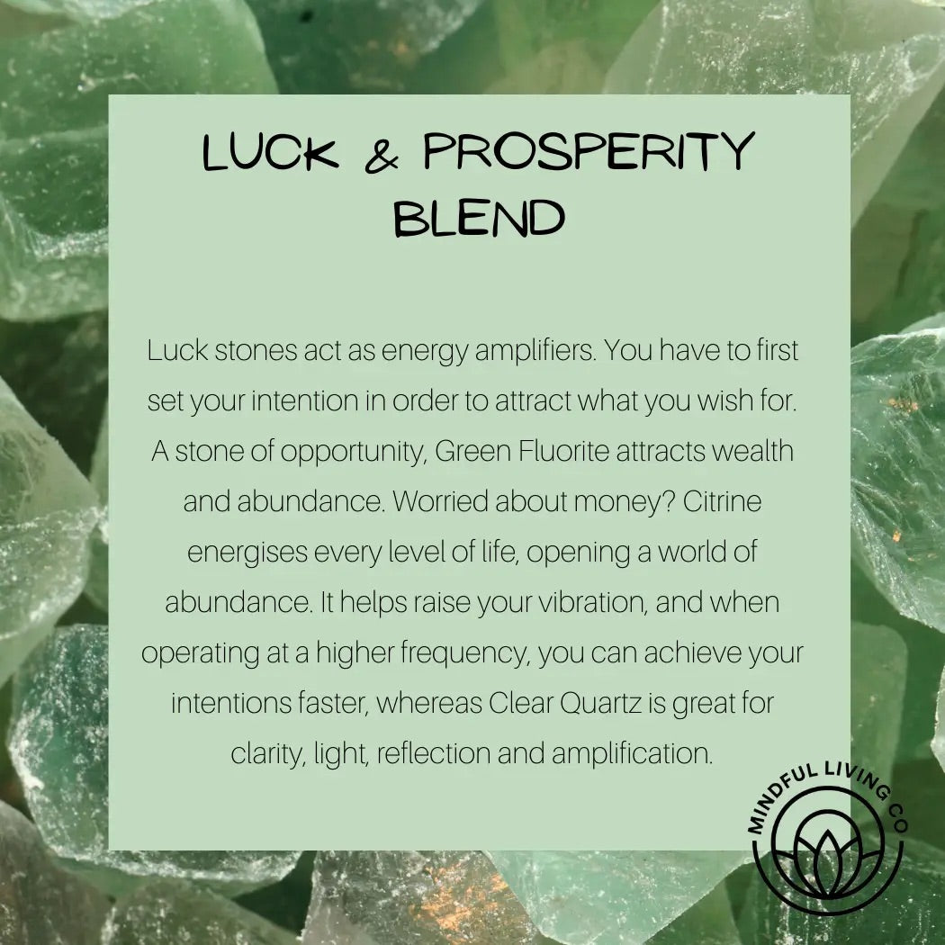 Crystal Clear Water Bottle with Crystal Stones - Luck & Prosperity