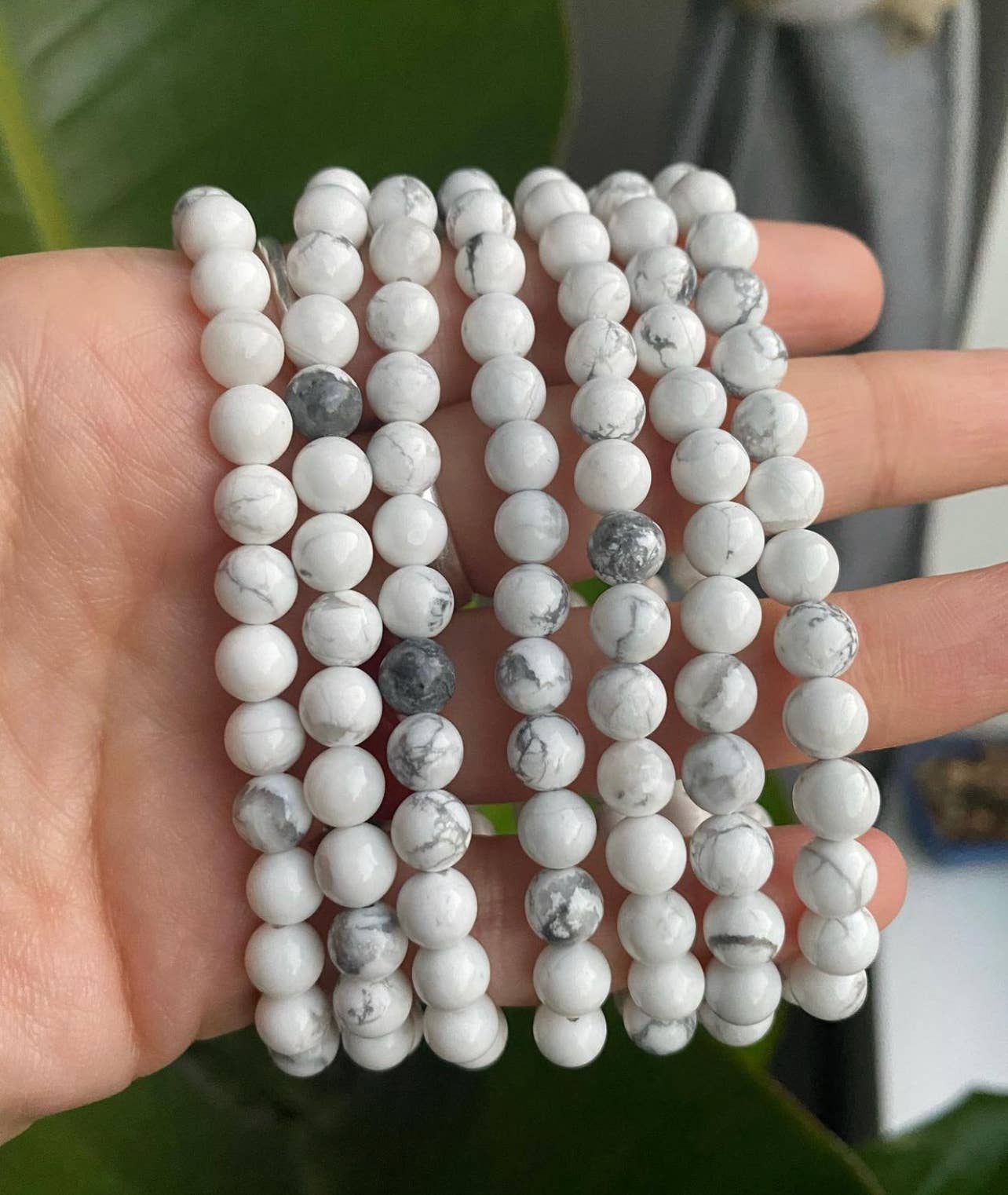 Elastic Bracelets - Howlite