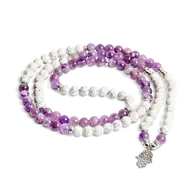 108 Bead Mala - Amethyst & Howlite