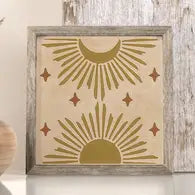 Sun and moon boho print 10x10