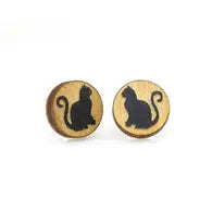 Cat Stud Earrings