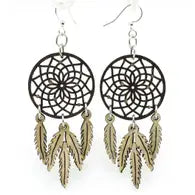 Dreamcatcher With Feather Earrings