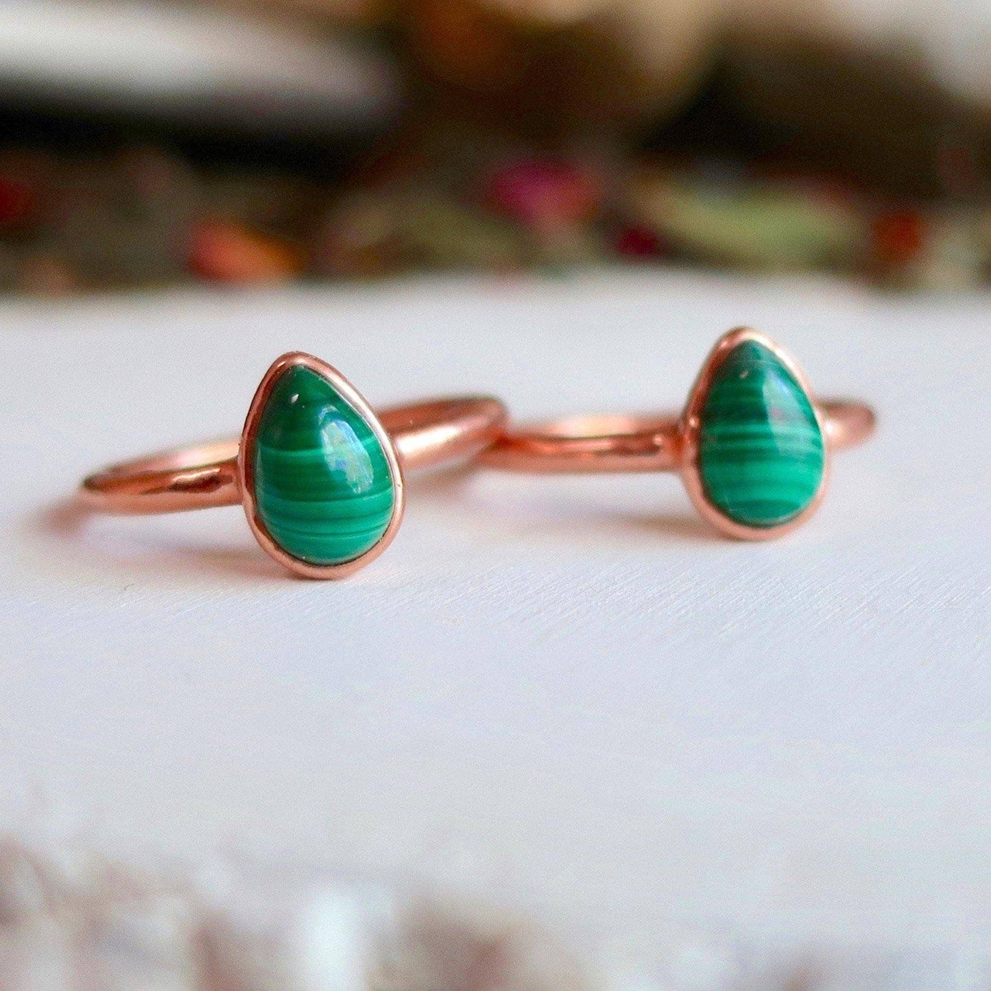 Malachite Copper Ring | Malachite Ring